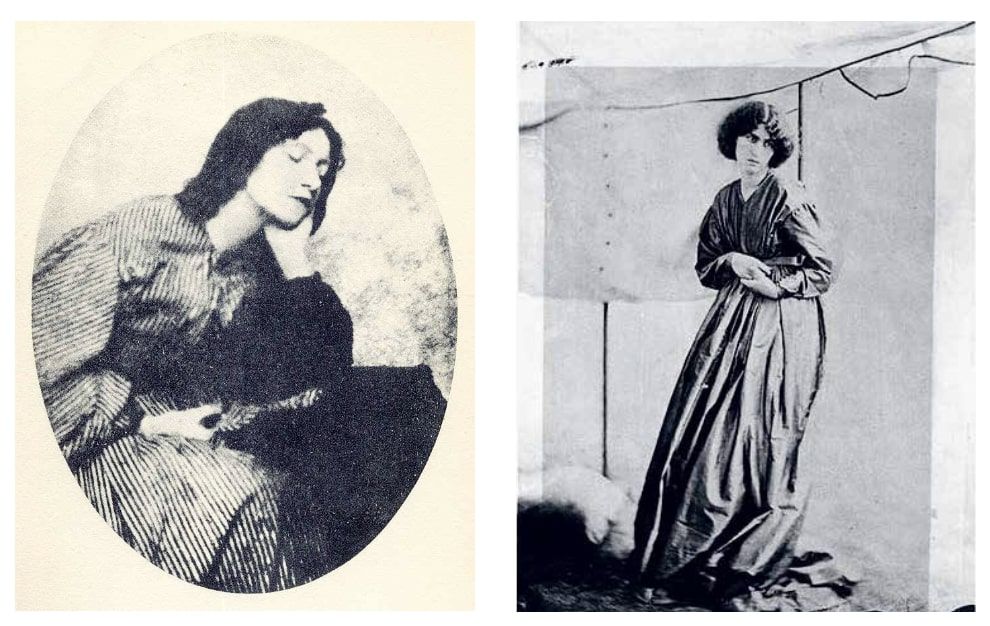 Elizabeth Siddal 1860 körül, forrás: Wikimedia Commons